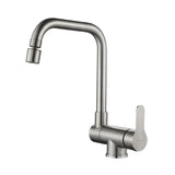 Robinet de cuisine rabattable et rotatif en laiton avec double jet et mitigeur eau chaude et froide