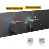 AquaLuxe Premium – Système de Douche Mural avec Étagère et Porte-Serviettes