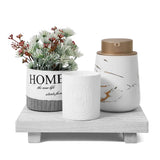 WoodNest – Plateau Décoratif en Bois Style Maison de Campagne pour Salle de Bain et Cuisine