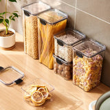 Bocaux Hermétiques Cuisine Style Japonais ClearFresh Premium – Rangement Céréales Grand Format | Anti-Humidité | Organisation Moderne