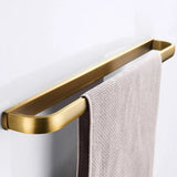 Prestige Vintage – Ensemble d’Accessoires Salle de Bain en Laiton Antique avec Porte-Brosse WC