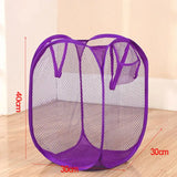 Panier à Linge Pliable Compact en Maille Respirante