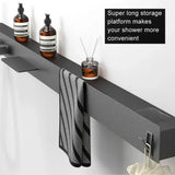 AquaLuxe Premium – Système de Douche Mural avec Étagère et Porte-Serviettes