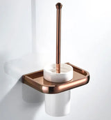 ÉléganceRose Porte-Brosse WC Premium