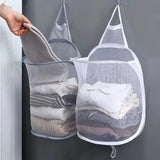 Panier Suspendu Pliable – Sac en Filet pour Linge et Rangement