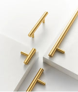 Poignée T-Bar -LineaBrass – Laiton Massif, Extra Longue et Design Moderne