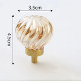 Bouton de Meuble Cristal Éclat Champagne