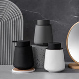 PureCeram – Distributeur de Savon en Céramique 300 ml Élégant et Rechargeable