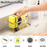 Porte-Éponge de Cuisine en Acier Inoxydable – Support Compact sans Perçage