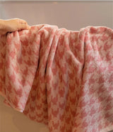 Serviette Visage Pied-de-Poule Vintage