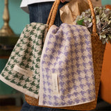 Serviette Visage Pied-de-Poule Vintage