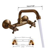 Mitigeur Mural Orbis 360° – Robuste Armature Vintage en Laiton ou Bronze Noir pour Lavabo