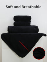 Ensemble de 8 Serviettes en Microfibre – Douceur et Séchage Rapide