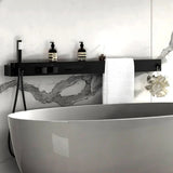 AquaLuxe Premium – Système de Douche Mural avec Étagère et Porte-Serviettes