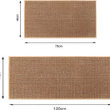Tapis de Cuisine Antidérapant LinoStyle – Look Sisal, Lavable & Confortable