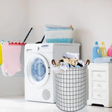Panier à Linge Pliable en Canvas & Lin