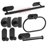Set de Salle de Bain EasyStick en Acier Inoxydable – Porte-Serviettes et Accessoires Auto-Adhésifs