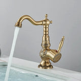 HeritageFlow – Robinet de Cuisine Rétro en Bronze Antique avec Bec Extractible et Pivotant