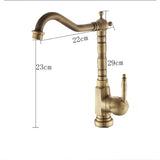 Mitigeur Lavabo Antique Pivotant 360° – Cuisine et Salle de Bain – Eau Chaude & Froide