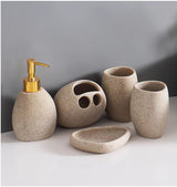 Ensemble d’Accessoires de Salle de Bain Nordique Élégance