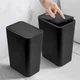 Poubelle Salle de Bain 10L à Couvercle Pop-Up
