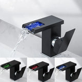 Cascade Élégance – Robinet de Lavabo à Bec Cascade 2 Trous avec Mitigeur Monocommande