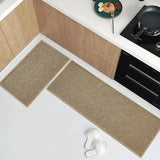 Tapis de Cuisine Antidérapant LinoStyle – Look Sisal, Lavable & Confortable