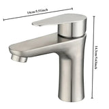 Robinet de lavabo en acier inoxydable avec mitigeur – Design moderne pour salle de bain