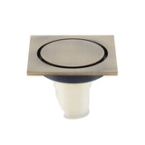 AquaPur Bonde de Sol en Laiton 4” – Vidange Douche Anti-Odeurs avec Valve et Finition Polie