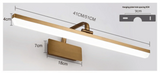 Applique Murale LED Bronze Étanche pour Miroir