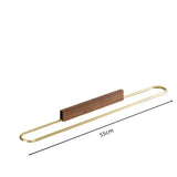 NordicWood – Porte-Serviettes Compact en Aluminium et Bois Massif