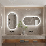 EleganceGlow Miroir LED Ovale Sans Cadre