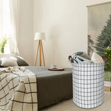 Panier à Linge Pliable en Canvas & Lin