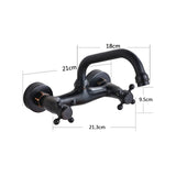 Mitigeur Mural Orbis 360° – Robuste Armature Vintage en Laiton ou Bronze Noir pour Lavabo