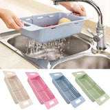 Panier Égouttoir Ajustable pour Évier – Support de Drainage Automatique | Rangement Cuisine Multifonction | Séchage Rapide