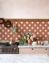 Stickers de Carrelage Autocollants – Lot de 10 Pièces Style Bohème Terracotta