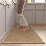 Tapis de Cuisine Antidérapant LinoStyle – Look Sisal, Lavable & Confortable