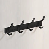 Patère Murale Design Noir en Aluminium