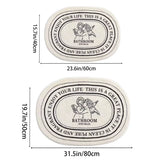 Tapis Antidérapant -Douceur Angélique – Tapis de Salle de Bain Doux avec Motif Ange