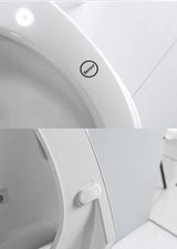 LumiWash SmartBidet – Toilettensitz Intelligent Quadratisch avec Chauffage, Bidet et Ouverture Automatique