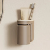 PureDock – Support Mural 2-en-1 pour Brosse à Dents et Gobelet sans Perçage
