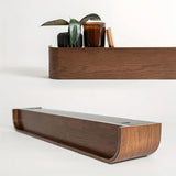 Porte-Manteaux Murale ArcModerne avec Étagère et Crochets Discrets – Bois & Métal