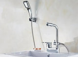 Mitigeur de lavabo multifonction en laiton pour installation sur plan avec eau chaude et froide