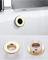 ÉléganceRetro BasinCover – Cache Trop-Plein Premium en Laiton pour Lavabo (Noir, Argent, Or, Bronze Vintage)