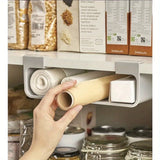 Organisateur Mural Cuisine FreshWrap Premium – Support Film Alimentaire Sans Perçage | Rangement Papier Aluminium | Étagère Gain de Place