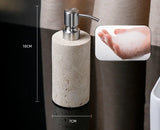 Set d’Accessoires de Salle de Bain en Travertin -Élégance Minérale