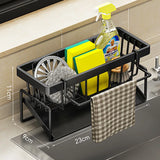 Porte-Éponge de Cuisine en Acier Inoxydable – Support Compact sans Perçage
