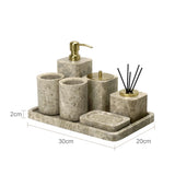 Ensemble Salle de Bain Luxe en Marbre Naturel