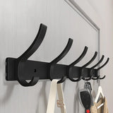 Patère Murale Design Noir en Aluminium