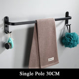 LuxTowel – Porte-Serviettes Élégant en Alliage d’Aluminium Noir